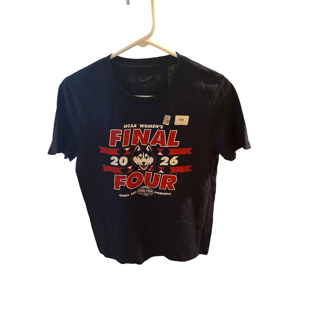 UConn Huskies NCAA Women's Final Four 2026 Phoenix Youth T-Shirt Navy Large